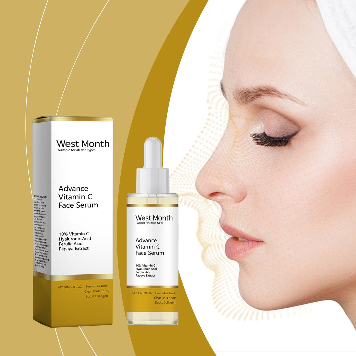 West&Month Vitamin C Brightening Face Serum