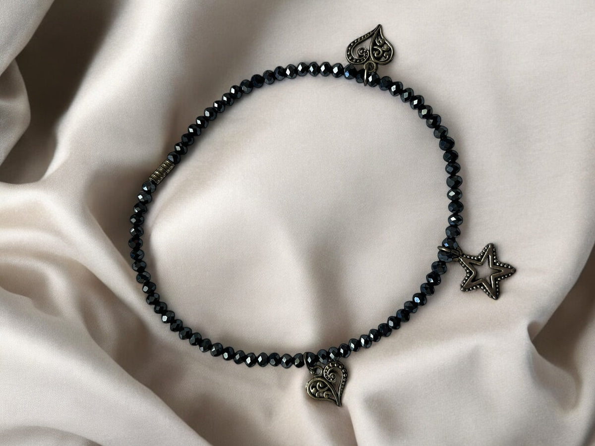 Meticulously made beaded jewellery anklet