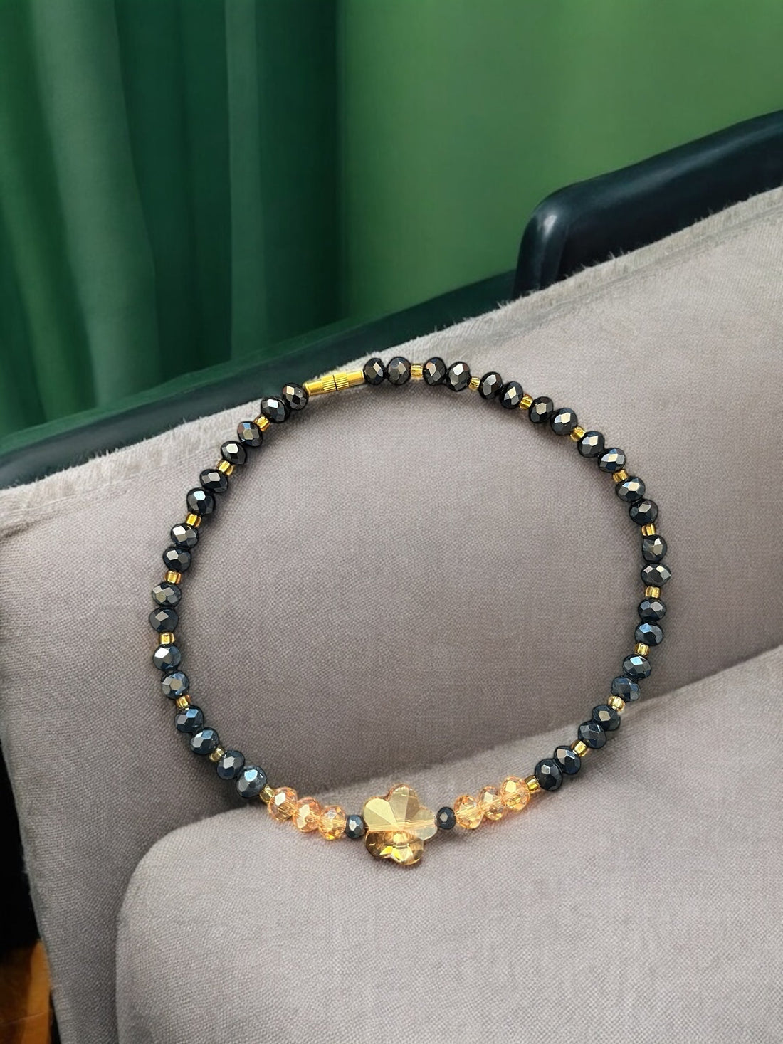 Crystal Beaded Ankle Bracelet Handmade Luxury