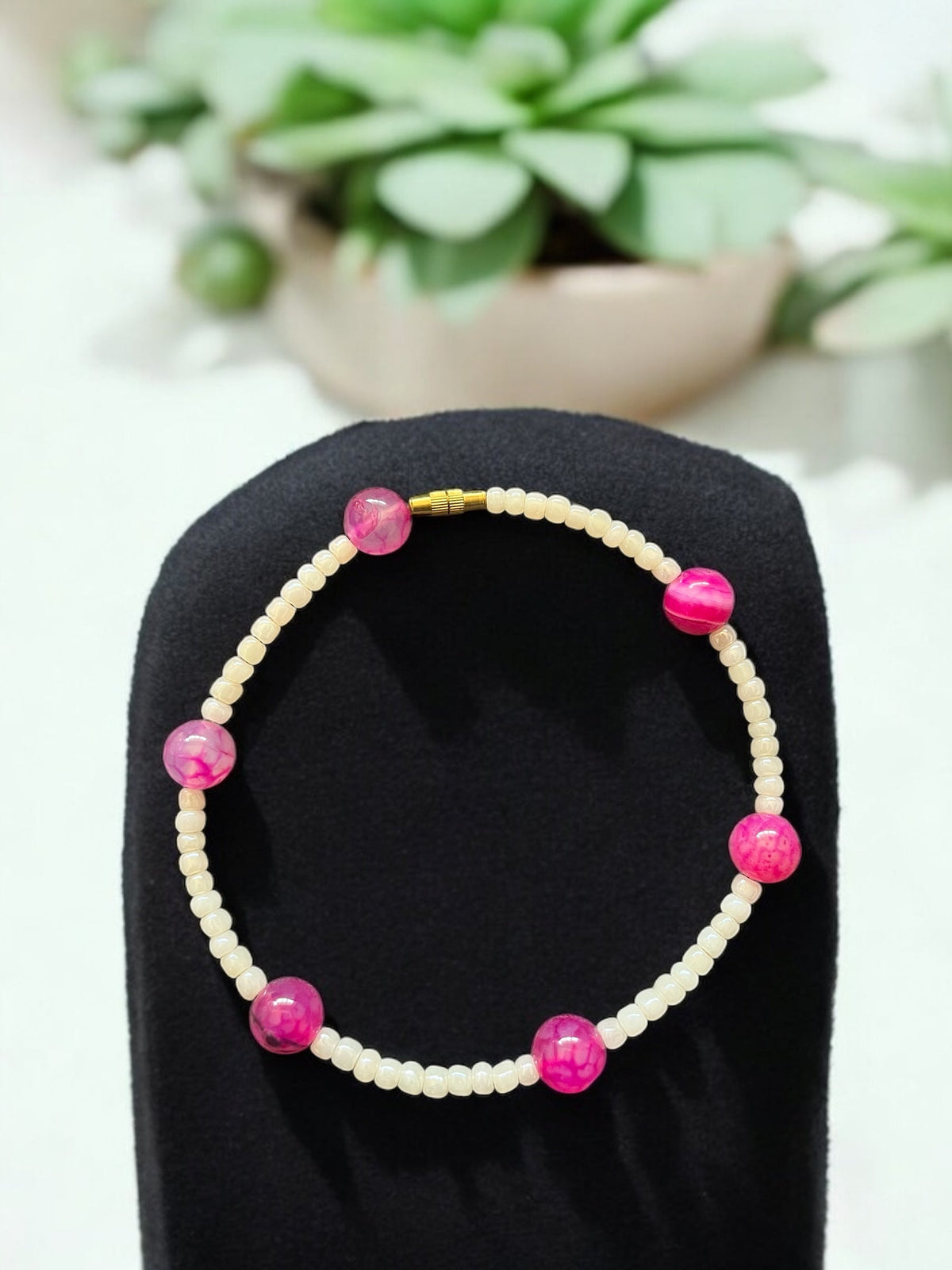 Beaded Ankle Bracelet Handmade beads anklet