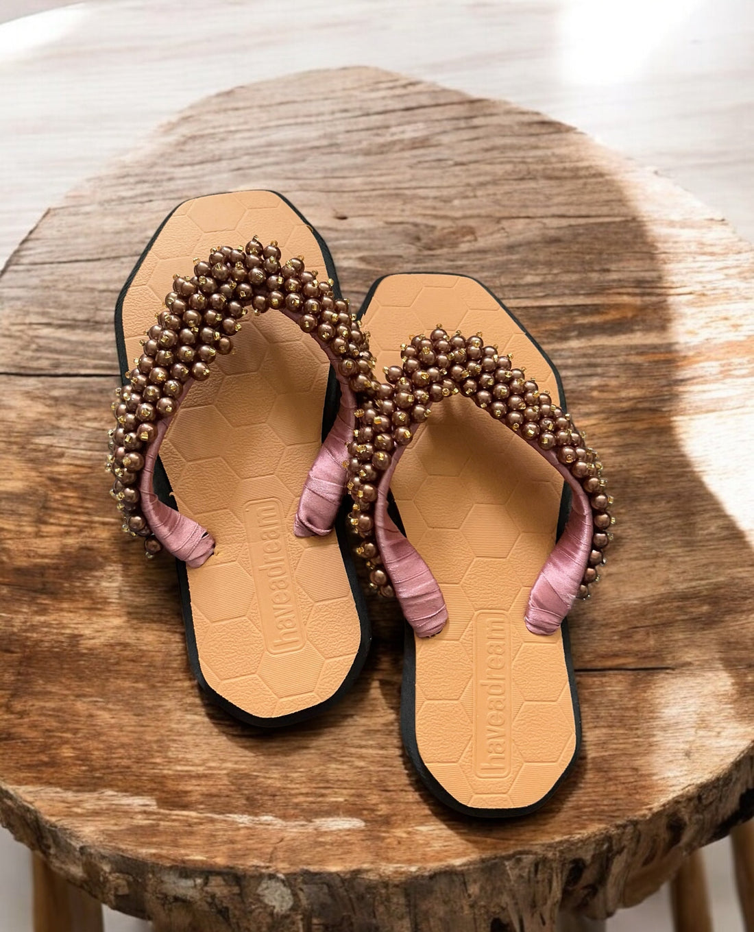 Handmade Beaded Flip Flops Luxury 
