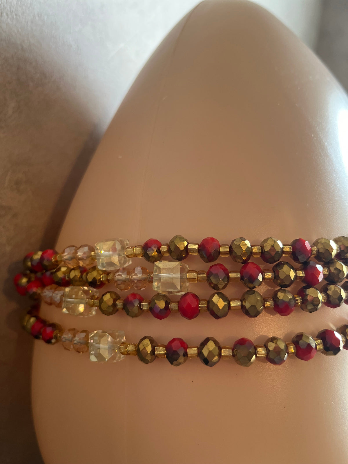 Luxury Crystal Beaded Waist Chain – Handmade