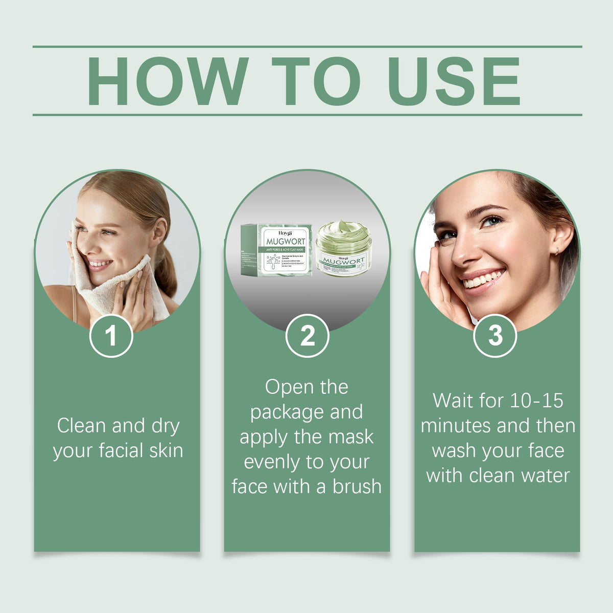Green Tea Blackhead Facial Cleanser Mask