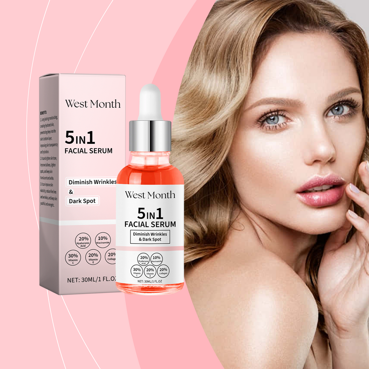 West&amp;Month Vitamin C &amp; Niacinamide All-In-One Brightening Serum