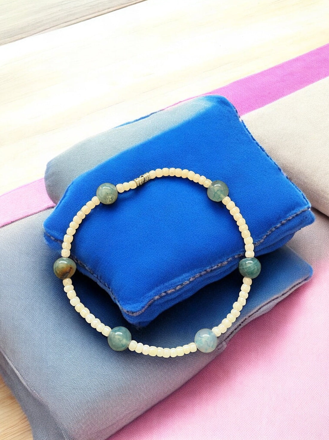 Beaded Ankle Bracelet Handmade beads anklet