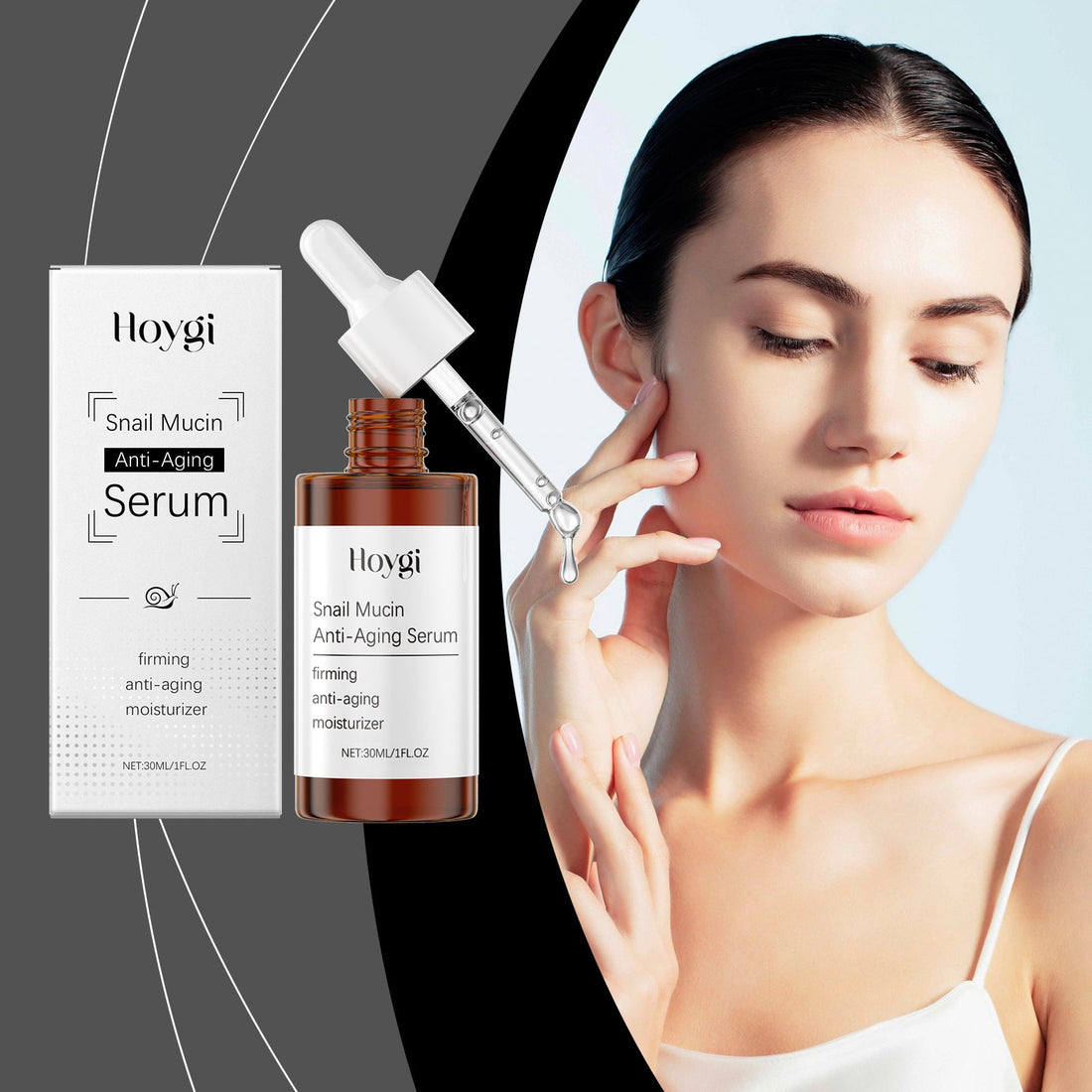 Snail Firming Face Serum – Vitamin B5 &amp; E Daily Skincare