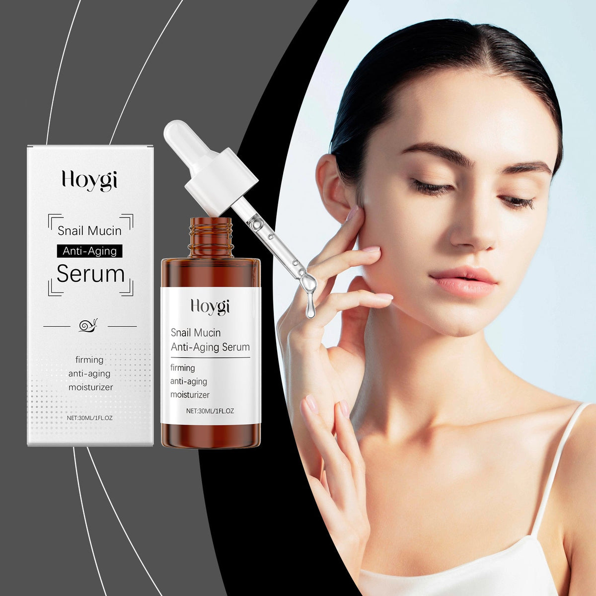 Snail Firming Face Serum – Vitamin B5 &amp; E Daily Skincare