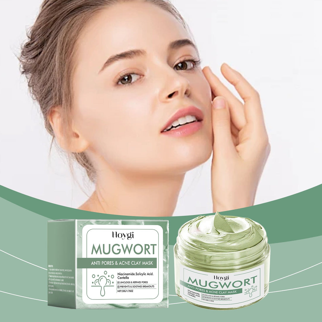 Green Tea Blackhead Facial Cleanser Mask