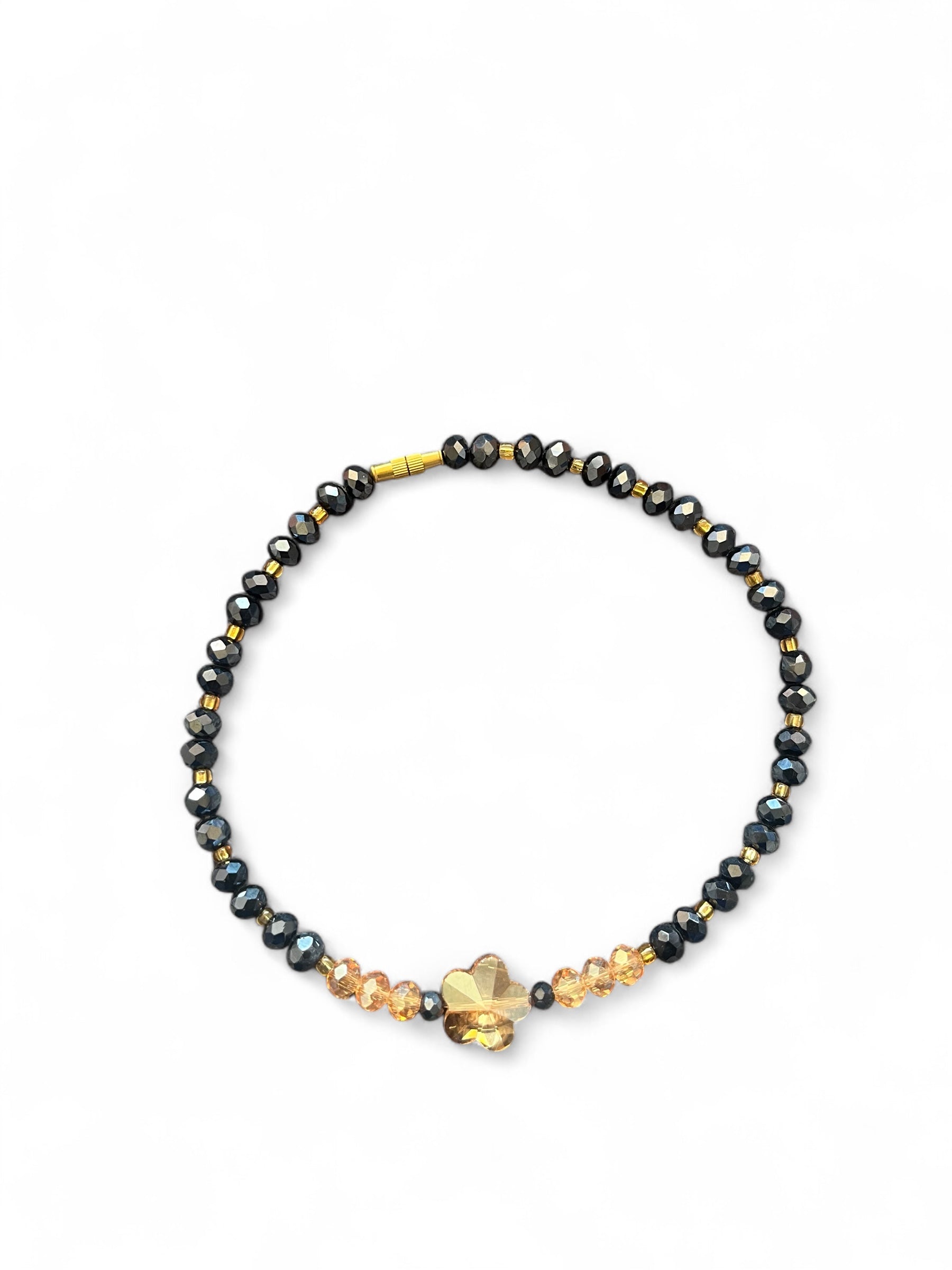 Luxurious crystal beaded ankle bracelet