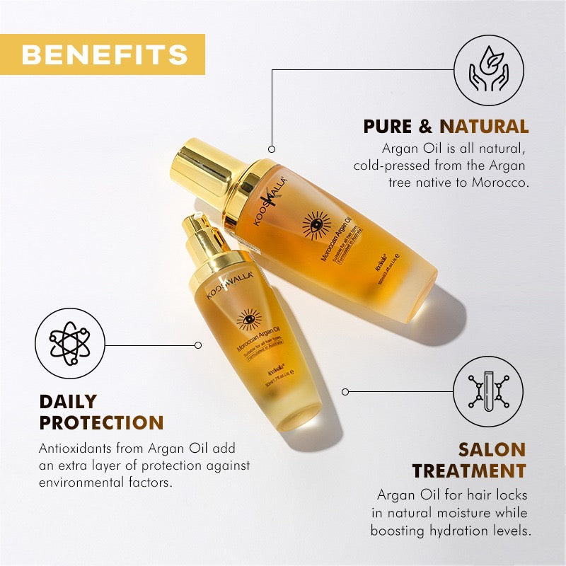 Kooswalla Moroccan Argan oil for hair nourishment 120ml