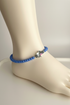 Blue butterfly ankle