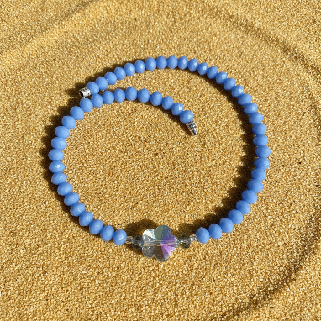 Blue butterfly sand