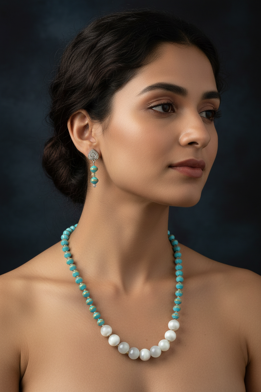 Jewellery on Person - Dark Background