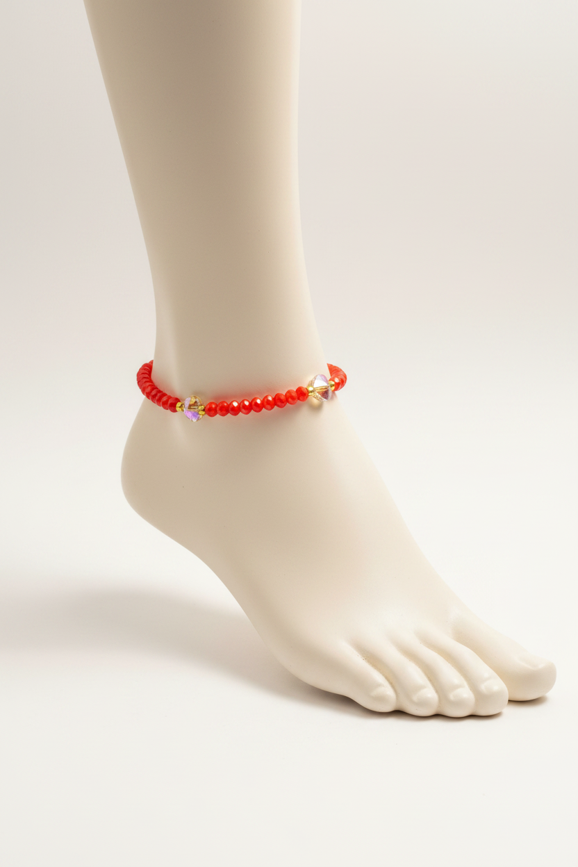 Red hearts ankle